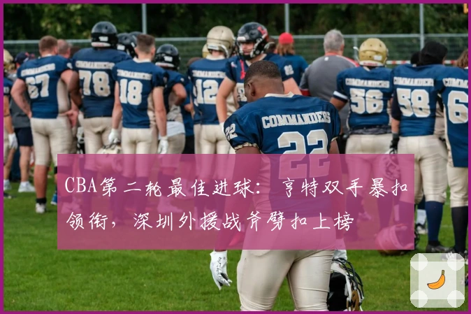 CBA第二轮最佳进球：亨特双手暴扣领衔，深圳外援战斧劈扣上榜